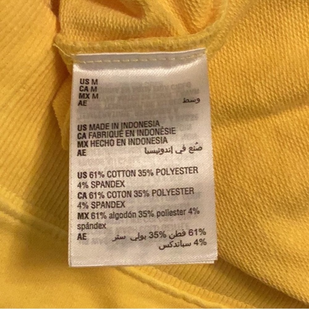 NWT Style&Co short sleeve sweatshirt yellow - Picture 3 of 4